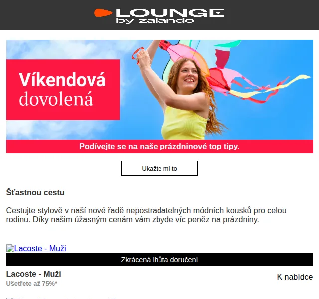 Lounge by Zalando: Cestovní nezbytnosti se slevou až 80 % – červen 2026 | Nuslet.cz