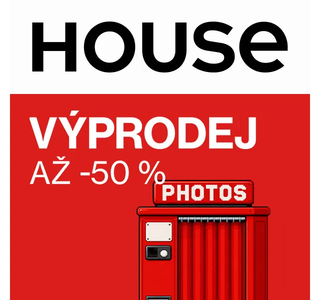 HOUSE výprodej léto 2026 – slevy až 70 % | Nuslet.cz