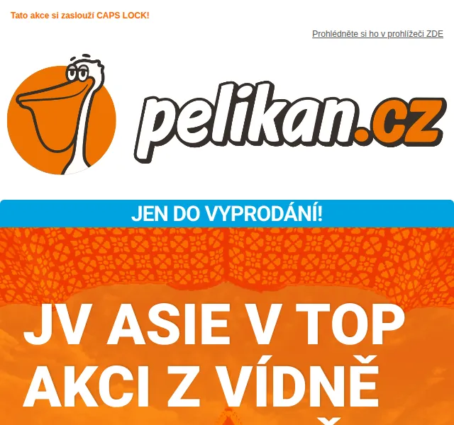 ✈ Pelikan.cz: JV Asie v akci od 6 990 Kč – červen 2026 | Nuslet.cz