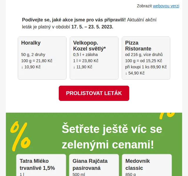 Billa: Slevy až 62 % na leták – červen 2026 | Nuslet.cz