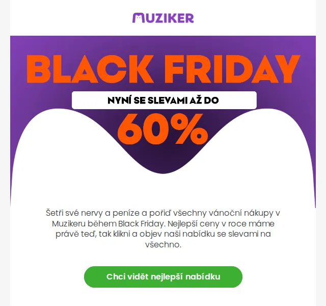 Muziker: výprodej až 60 % – červen 2026 | Nuslet.cz