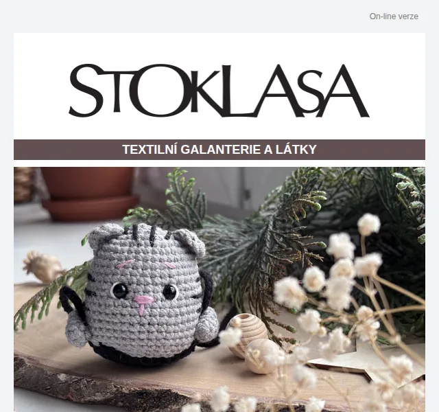 Stoklasa: Příze a galanterie se slevou až 40 % – červenec 2026 | Nuslet.cz