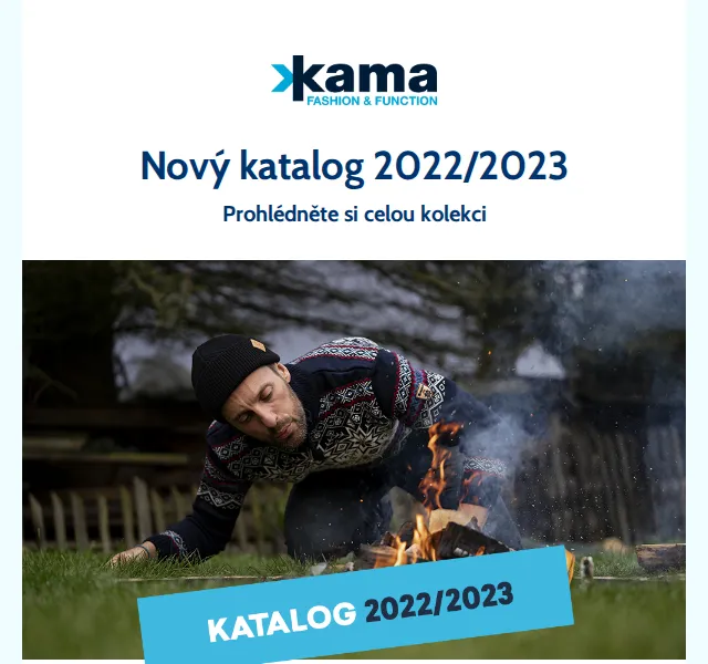 KAMA: Nový katalog 2022/2023 s kolekcí na zimu – listopad 2022 | Nuslet.cz