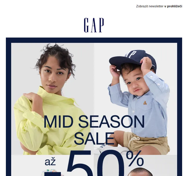 GAPstore.cz: Sleva až 50 % na jarní kolekci – červen 2026 | Nuslet.cz