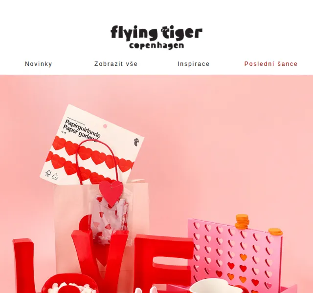 Flying Tiger Copenhagen: Valentýnská kolekce – červen 2026 | Nuslet.cz