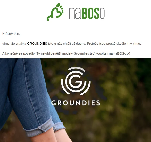 naBOSo: Groundies barefoot boty – červen 2026 | Nuslet.cz