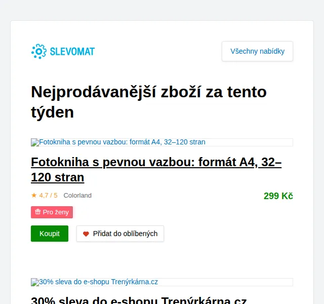 Slevomat: Fotokniha s pevnou vazbou – červen 2026 | Nuslet.cz