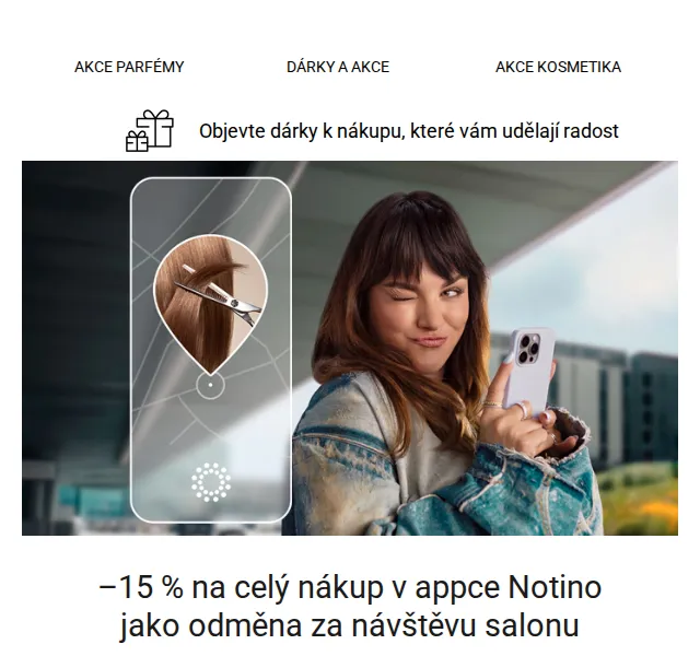 Notino: –15 % na celý nákup za rezervaci do salonu – červenec 2026 | Nuslet.cz