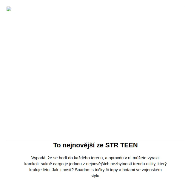 Stradivarius: Sukně cargo a léto 2026 – nová kolekce STR TEEN | Nuslet.cz