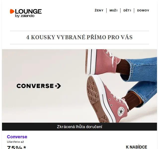 Lounge by Zalando: Converse, Columbia & EA7 Emporio Armani – červenec 2026 | Nuslet.cz