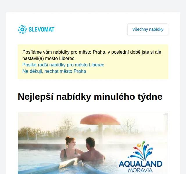 Slevomat: pobyty, wellness a vstupenky – červenec 2026 | Nuslet.cz