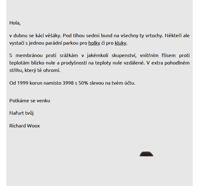 Richard Woox: Pánská a dámská parka s 50% slevou – červenec 2026 | Nuslet.cz