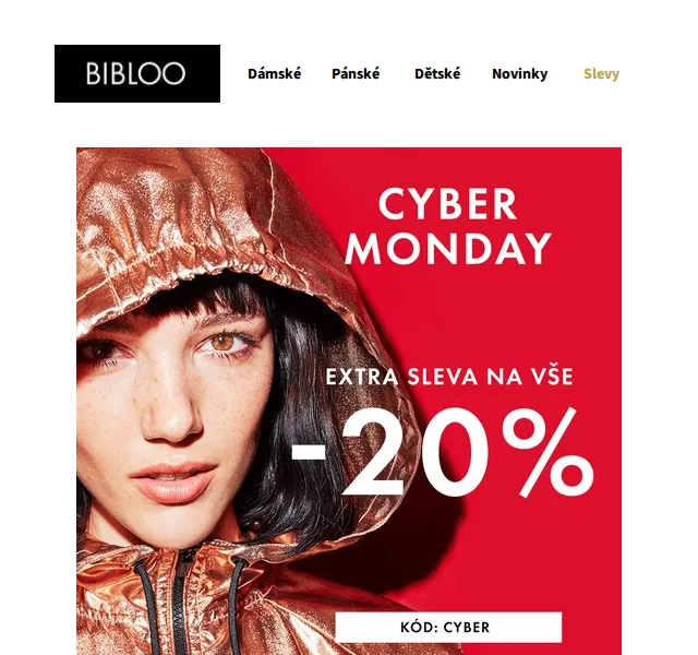 BIBLOO: Cyber Monday sleva 20 % na vše – červen 2026 | Nuslet.cz