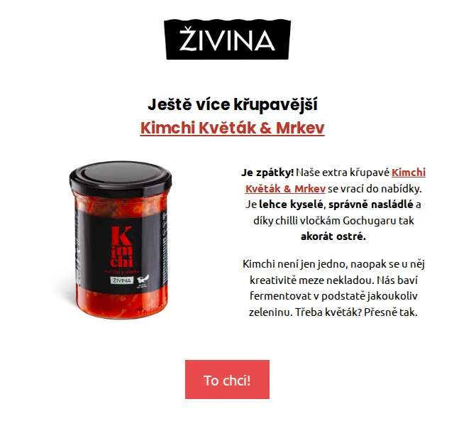 Živina: Kimchi Květák & Mrkev se vrací – červen 2026 | Nuslet.cz