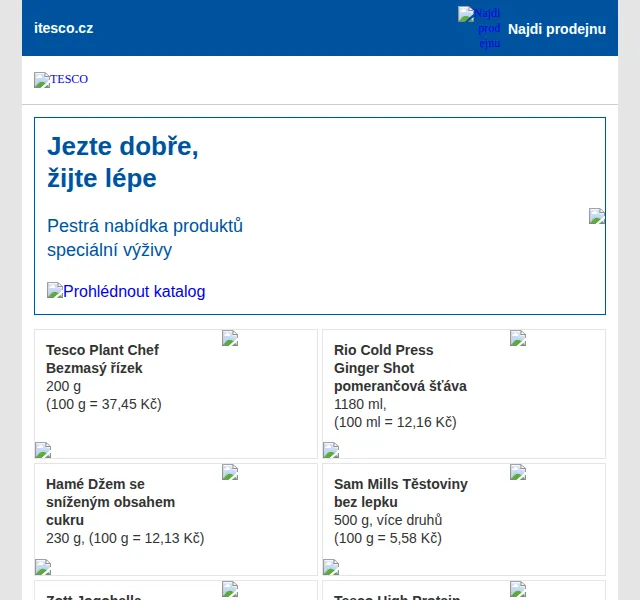 Tesco: Novoroční nabídka speciální výživy – červen 2026 | Nuslet.cz