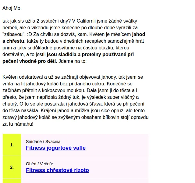 BAJOLA ✌ Fit bez diet: Fit recepty a druhé vydání knihy – červen 2026 | Nuslet.cz