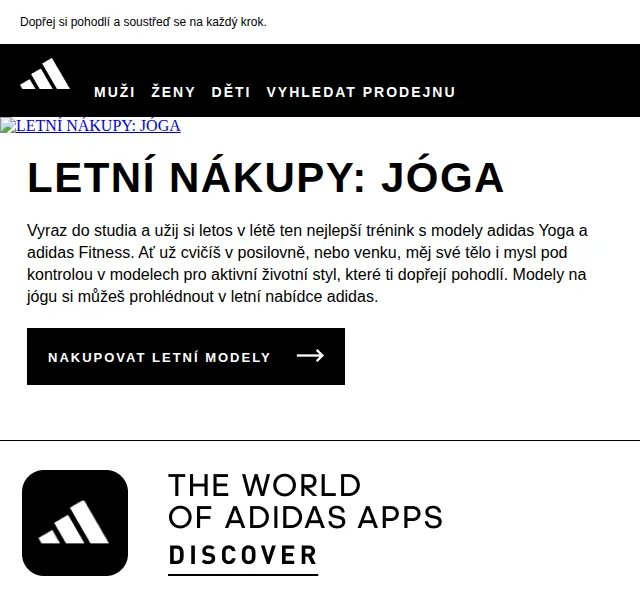 adidas: Letní modely na jógu – červenec 2026 | Nuslet.cz