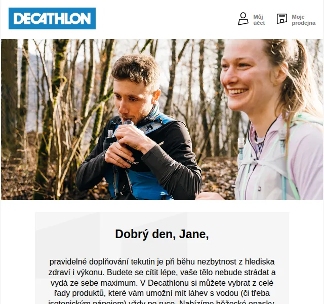 DECATHLON: Běžecké vybavení na hydrataci – červen 2026 | Nuslet.cz