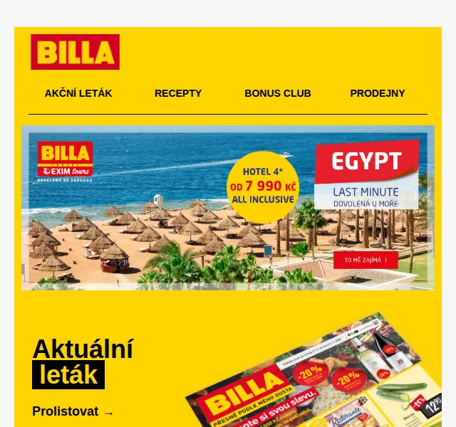 Billa: Studentská pečeť se slevou 57 % a chřest za 79,90 Kč – červen 2026 | Nuslet.cz