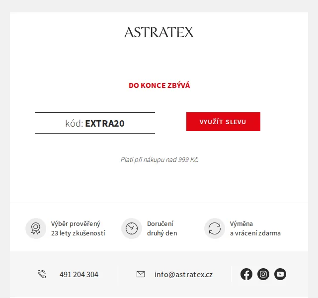 Astratex.cz: Finální doprodej až −70 % – červenec 2026 | Nuslet.cz