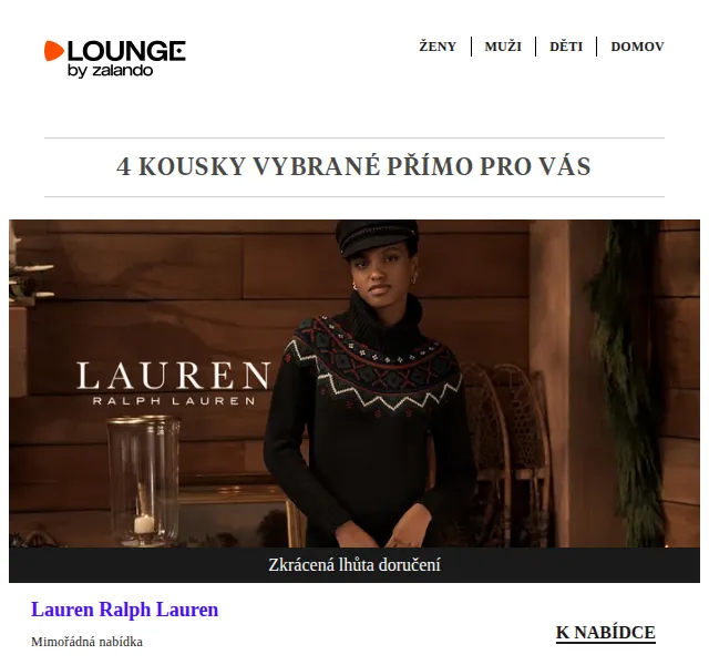 Lounge by Zalando: Sleva až 75 % na módu značek Ralph Lauren – červen 2026 | Nuslet.cz