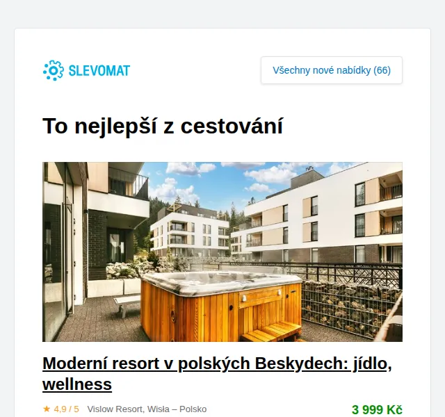 Slevomat: 4* resort u Beskydské laguny – wellness od 5 090 Kč – červen 2022 | Nuslet.cz