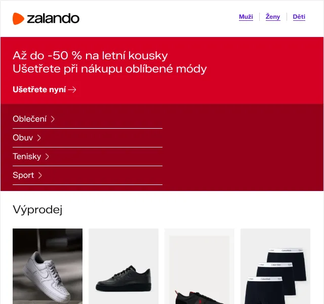 Zalando: až -50 % na letní kousky – červen 2026 | Nuslet.cz