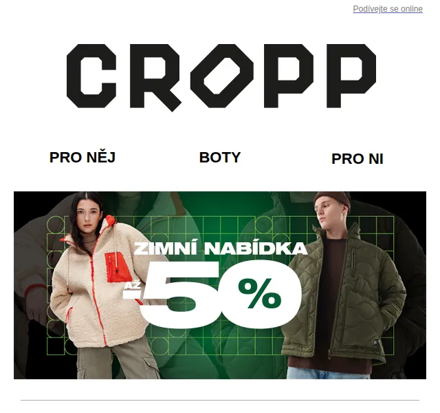 Cropp: Zimní bunda nebo kabát – výběr modelů – červen 2026 | Nuslet.cz