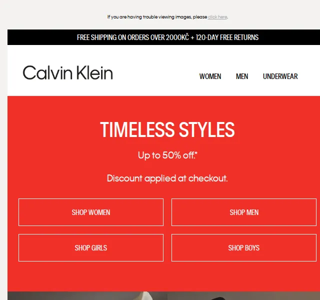 Calvin Klein: sleva až 50 % – červen 2026 | Nuslet.cz