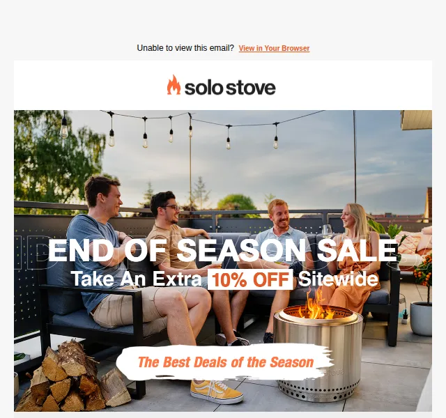 Solo Stove EU: End of Season Sale 10 % – červen 2026 | Nuslet.cz