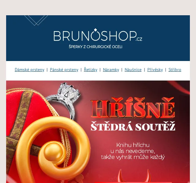 BRUNOshop.cz: Soutěž o šperky zdarma – prosinec 2026 | Nuslet.cz