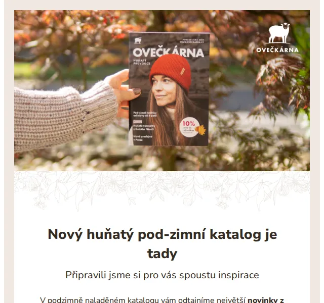 Ovečkárna: Nový podzimní katalog – červenec 2026 | Nuslet.cz