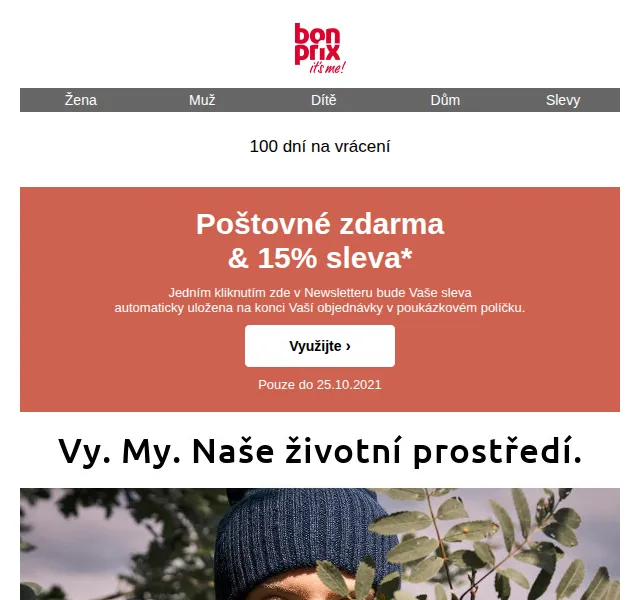 bonprix: 15% sleva + poštovné zdarma – říjen 2021 | Nuslet.cz