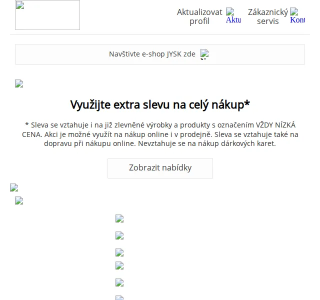 JYSK: Extra sleva 10 % na celý nákup – červenec 2026 | Nuslet.cz