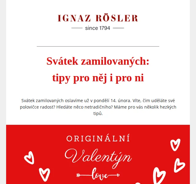 Ignazrosler: dárky na Valentýna – pro něj i pro ni – červen 2026 | Nuslet.cz