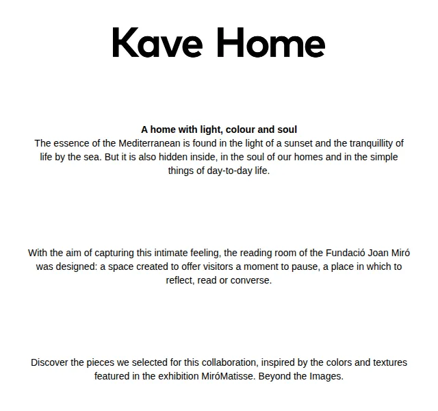 Kave Home Sale: Fundació Joan Miró spolupráce – červen 2026 | Nuslet.cz