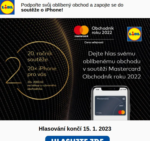Lidl: Hlasujte v anketě Obchodník roku a vyhrajte iPhone – červen 2026 | Nuslet.cz