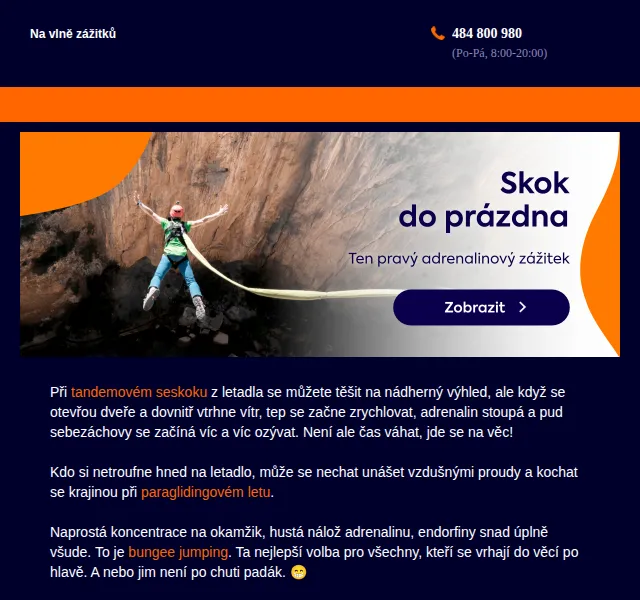 Adrop: dárky pro milovníky adrenalinu – červen 2026 | Nuslet.cz