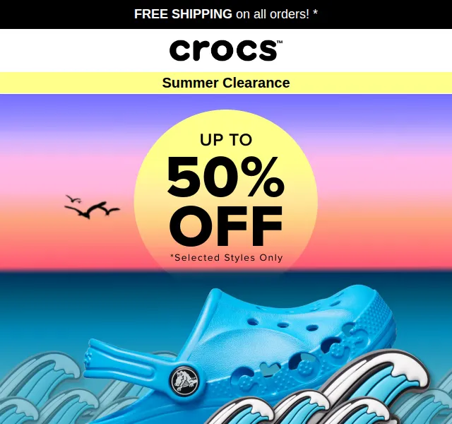 Crocs: Výprodej až 50 % – červen 2026 | Nuslet.cz