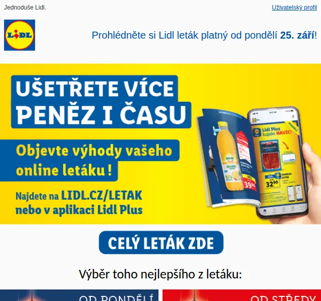 Lidl: Výběr oblíbených produktů – září 2026 | Nuslet.cz