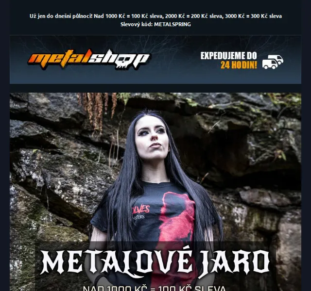 METALSHOP: Až 300 Kč sleva jaro – červen 2026 | Nuslet.cz