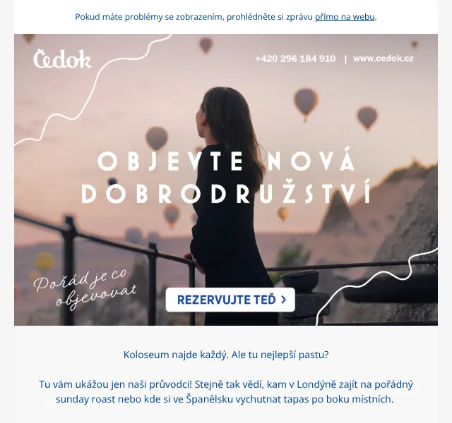 Čedok: Poznávací zájezdy od 9 890 Kč – srpen 2026