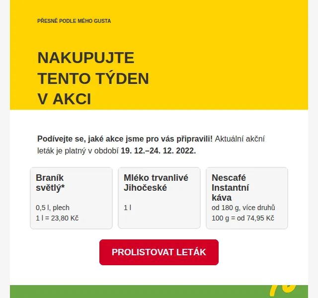 Billa: Slevy na vánočku a Jihočeské mléko – červen 2026 | Nuslet.cz
