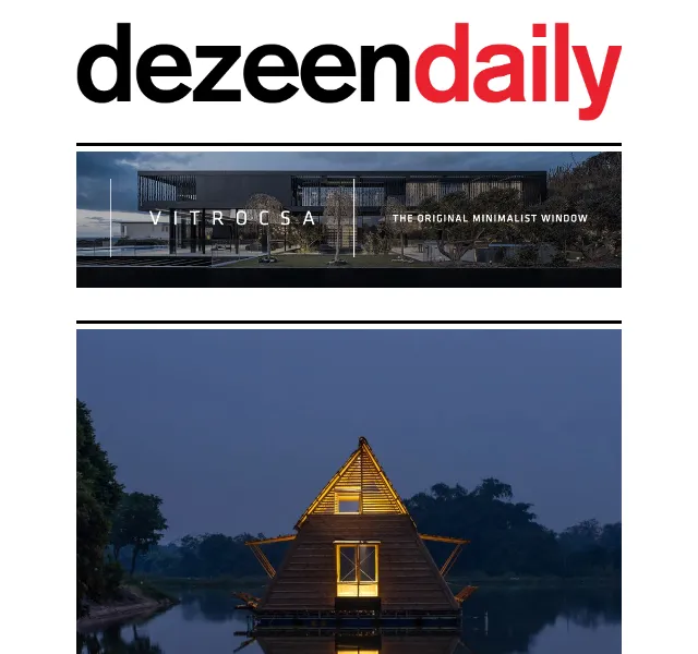 Dezeen Daily: Floating Bamboo House – červenec 2026 | Nuslet.cz