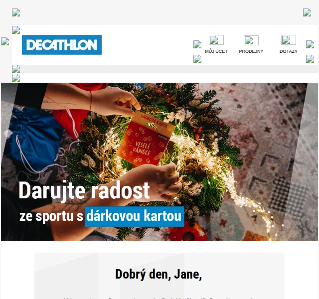 DECATHLON: Dárkové karty a výprodej s vadami – červen 2026 | Nuslet.cz