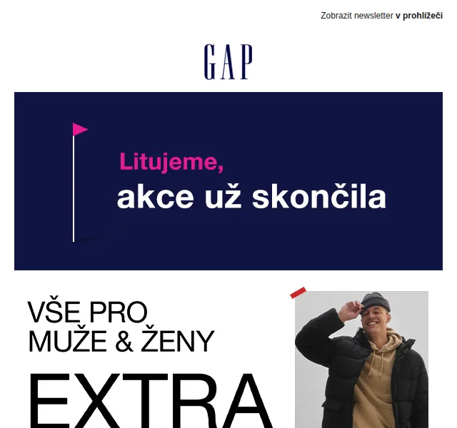GAPstore.cz: Extra sleva 22 % na dámskou a pánskou módu – červen 2026 | Nuslet.cz