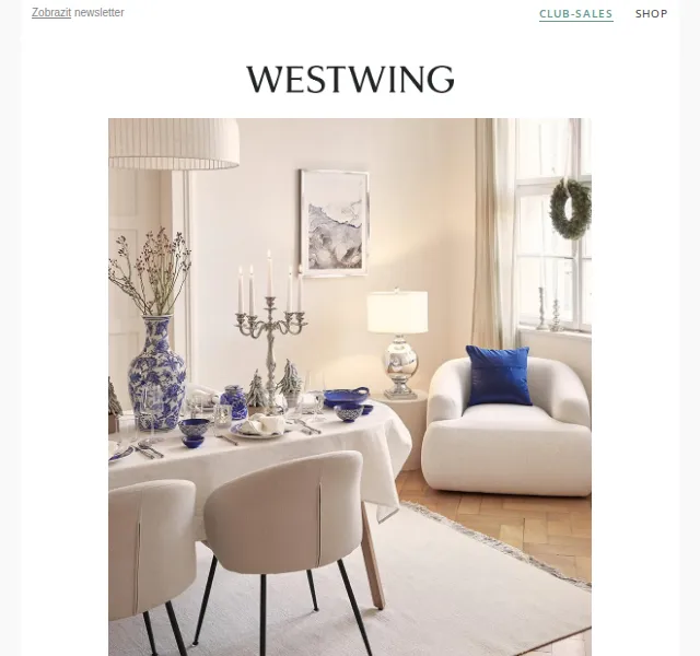 Westwing: Vánoce ve stylu Hamptons – červen 2026 | Nuslet.cz