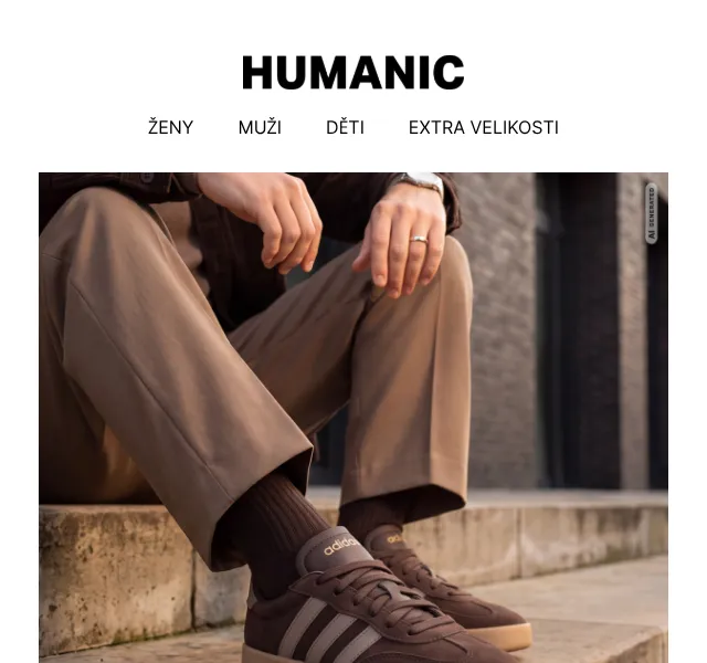 HUMANIC: Hnědá obuv a tašky – září 2026