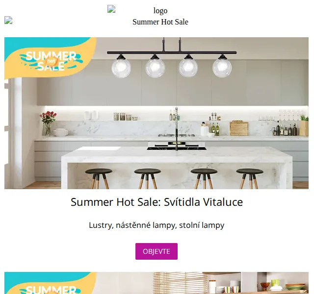 Vivre: Summer Hot Sale – svítidla Vitaluce a Vybavená kuchyně – červen 2026 | Nuslet.cz