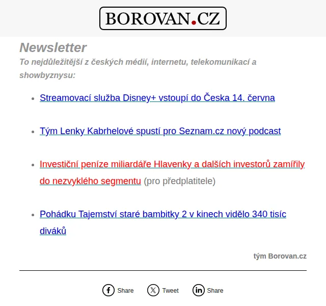 Aleš Borovan: Disney+ v Česku od června – červen 2026 | Nuslet.cz